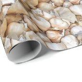 Knoblauchzwiebeln Kunstschwarze Kontur Kunst Geschenkpapier (Rolleneckpunkt)