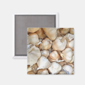 Knoblauchzwiebeln Kunstschwarze Kontur Kunst Magnet (Vorderseite/Rückseite)
