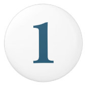 Knobs aus blau-weißer Keramik Keramikknauf (Vorderseite)