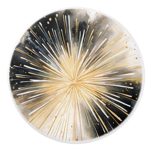 Knobs aus Schwarz und Gold für Keramiken Keramikknauf (Vorderseite)