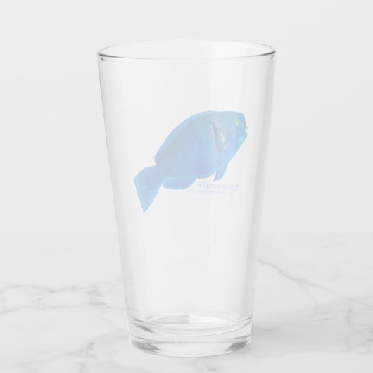Knobsnout Parrotfish Glass Cup Glas (Rückseite)