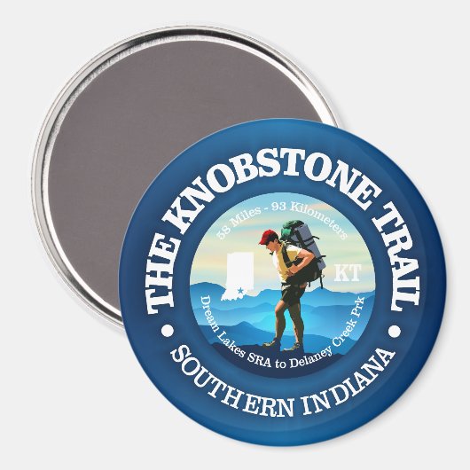 Knobsteinweg (Hiker C) Magnet (Vorderseite/Rückseite)