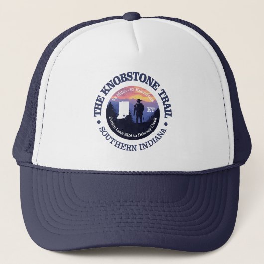 Knobstone-Pfad (rd2) Truckerkappe (Vorderseite)