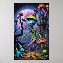 Knöchel-Biter in Shroom Town Fantasy Poster