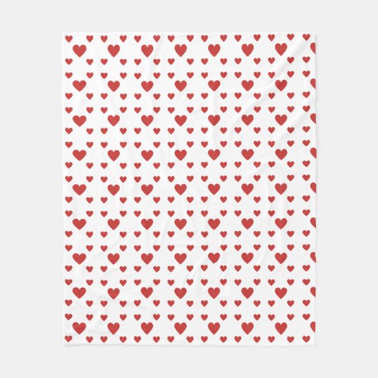 Knöchel mit Herzen Fleecedecke (Vorderseite)