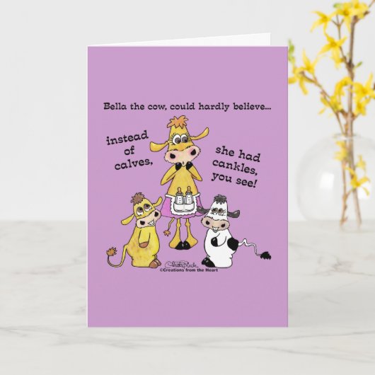 Knöchel nicht Kälber Karte (Gelbe Blume)