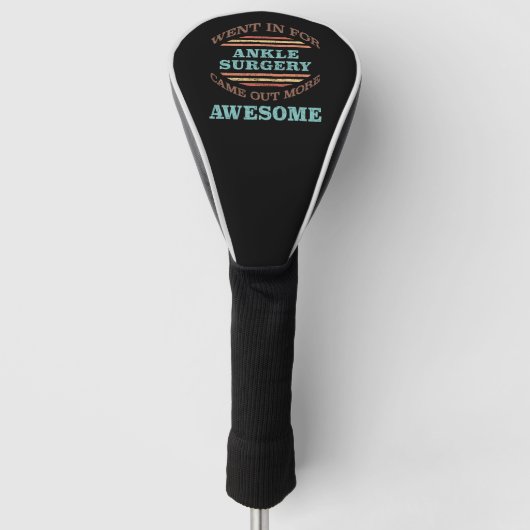 Knöchel Operation Erholung Spaß Golf Headcover (Vorderseite)
