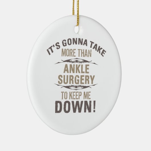 Knöchel-Operation-Spaß Keramik Ornament (Rechts)