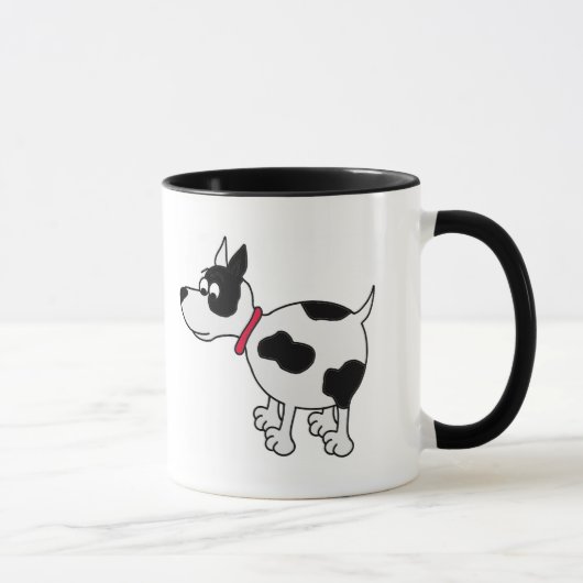 Knöchelbiter-Cartoon-Hundekaffee-Tasse Tasse (Rechts)