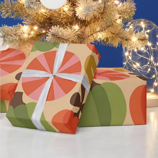 Knöchelkürbis Nahtloses Muster Geschenkpapier (Feiertage)