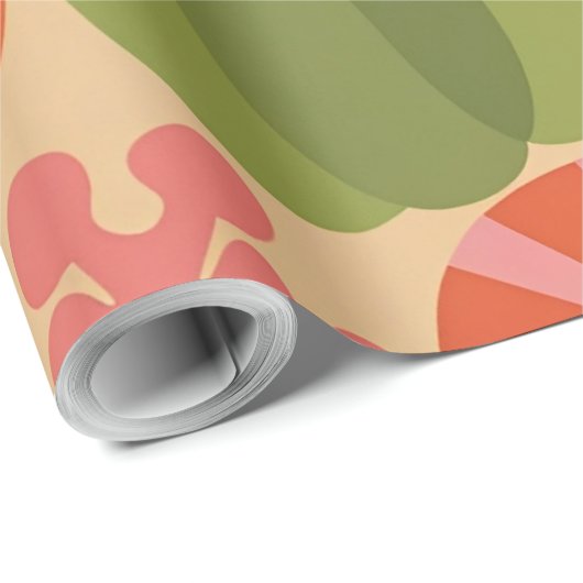 Knöchelkürbis Nahtloses Muster Geschenkpapier (Rolleneckpunkt)