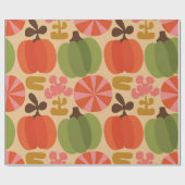 Knöchelkürbis Nahtloses Muster Geschenkpapier (Flach)