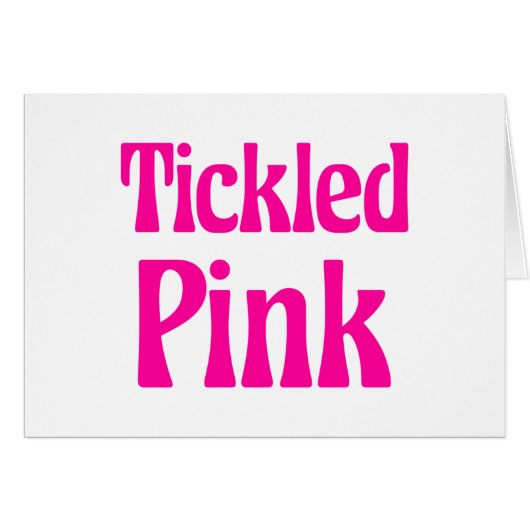 Knöchelrosa Karte (Vorderseite (Horizontal))