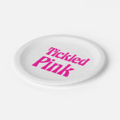 Knöchelrosa Pappteller (Schrägansicht)