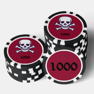 Knochen 1000 Poker-Chip Pokerchips
