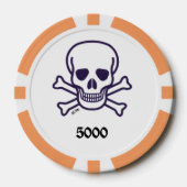 Knochen 5000 Poker-Chip Pokerchips (Vorderseite)