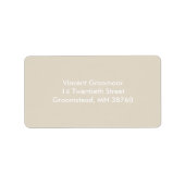 Knochen Adressaufkleber (Vorne)