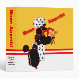 Knochen Appetit Rezept-Mappe 3,8 Cm Ordner