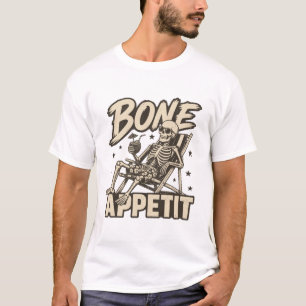 Knochen Appetit Strand Skelett T-Shirt