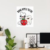 Knochen Apple Teeth Funny Bona Appetit Pub Poster (Heimbüro)