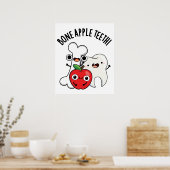 Knochen Apple Teeth Funny Bona Appetit Pub Poster (Küche)
