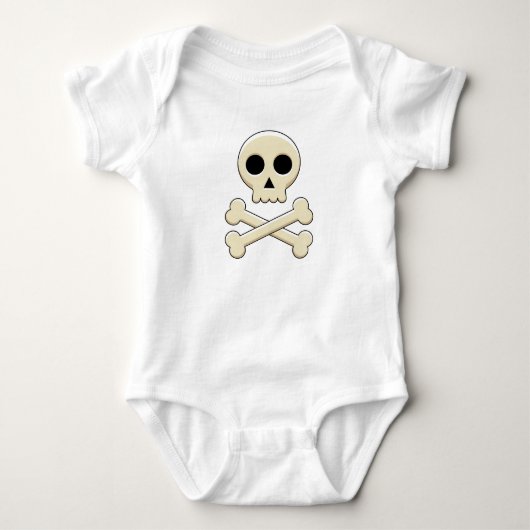Knochen Baby Strampler (Vorderseite)