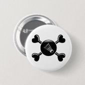 Knochen-Badminton Button (Vorne & Hinten)