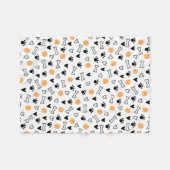 Knochen, Bälle, Herz und Klauen Fleecedecke (Vorderseite (Horizontal))