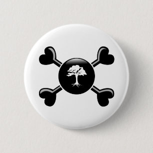 Knochen-Bäume Button