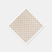 Knochen/Beige marokkanisches Gitter Serviette (Ecke)