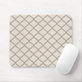 Knochen/Beige marokkanisches Gittermuster Mousepad (Mit Mouse)