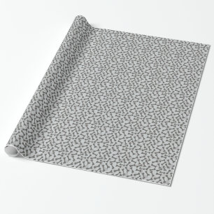 Knochen-Beschaffenheits-Muster Greyscale Geschenkpapier