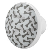 Knochen-Beschaffenheits-Muster Greyscale Keramikknauf (Rechts)