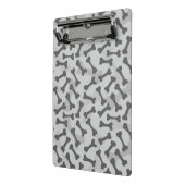Knochen-Beschaffenheits-Muster Greyscale Mini Klemmbrett (Gewinkelt2)