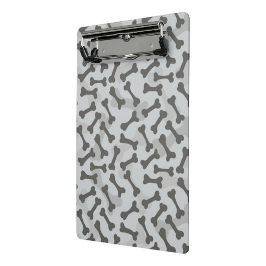 Knochen-Beschaffenheits-Muster Greyscale Mini Klemmbrett (Gewinkelt2)