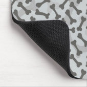Knochen-Beschaffenheits-Muster Greyscale Mousepad (Ecke)