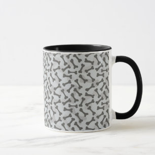 Knochen-Beschaffenheits-Muster Greyscale Tasse