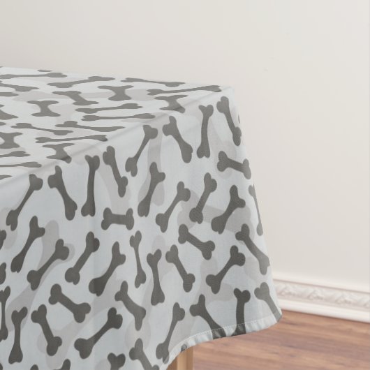 Knochen-Beschaffenheits-Muster Greyscale Tischdecke (Beispiel)