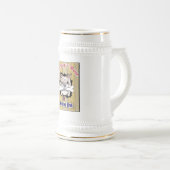 Knochen-Bierstein-Logo des Hundn in der Mitte Bierglas (VorderseiteRechts)