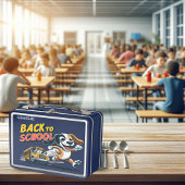 Knochen-Bus zurück zur Schule Metall Brotdose