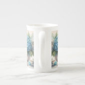 Knochen China Dusty Blue Spezialität Tee Party Tas Porzellantasse (Rückseite)