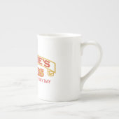 Knochen-China Frisbies Torten-Tasse Porzellantasse (Rechts)