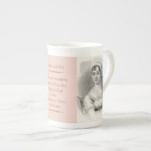 Knochen-China Janes Austen Porzellantasse (Vorderseite Rechts)