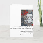 "Knochen-China-" Kunst-Karte Karte (Rückseite)