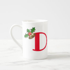Knochen-China Personalisierte Weihnachtszeit-Tasse Porzellantasse