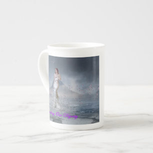 Knochen-China-Tasse D O D steigende Venus Porzellantasse