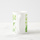 Knochen-China Tasse Grün (Rückseite)