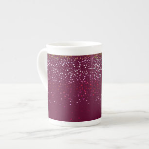 Knochen-China Tasse-Petite Berry Stars-Wine Porzellantasse