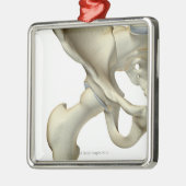 Knochen der angesagten 5 silbernes ornament (Links)