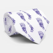 Knochen der Füße - Blau Krawatte (Gerollt)